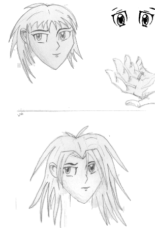 Anime Head Sketches