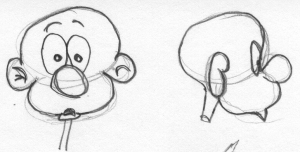 Cartoon Head Sketch