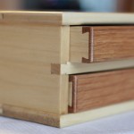 Wooden Pen Box Half-Blinds