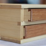 Wooden Pen Box Half-Blinds