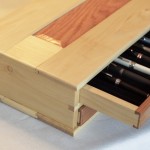 Wooden Pen Box Interior